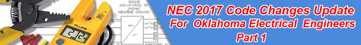 NEC 2017 Code Changes Update Part 1 Banner