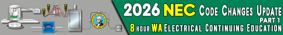 2026 NEC Code Changes Update Part 1 Banner