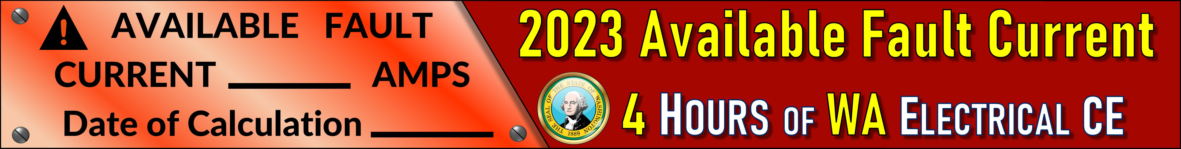2023 Available Fault Current Banner