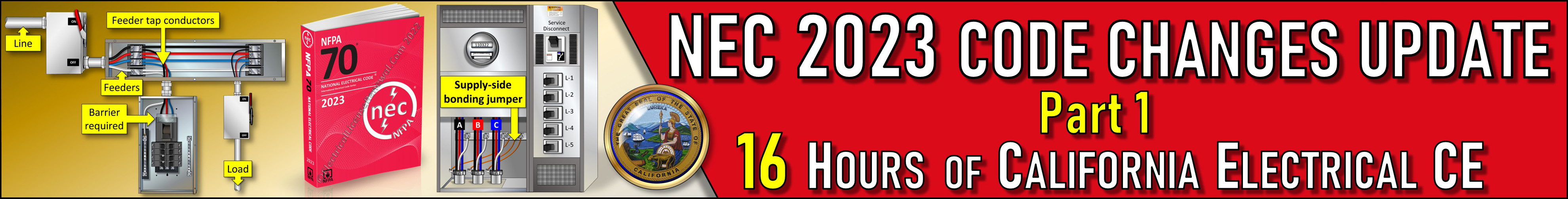 NEC 2023 Code Changes Update Part 1 - 16 Hours Banner