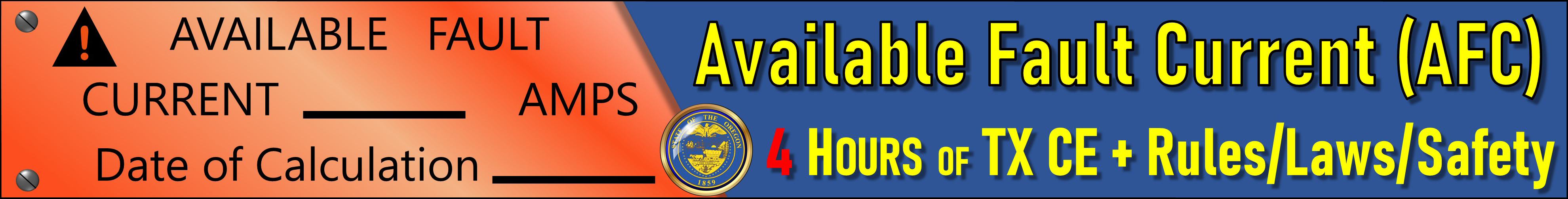 2023 Available Fault Current with TX Safety & Laws Banner