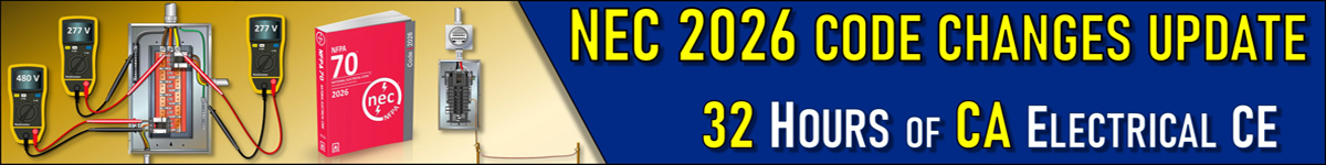 NEC 2026 Code Changes Update - 32 Hours Banner