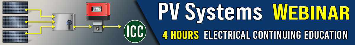 PV Systems (Webinar) Banner