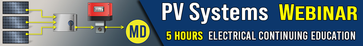 PV Systems (Webinar) Banner