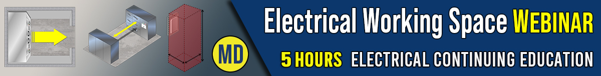 Electrical Equipment Working Space (Webinar) Banner