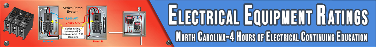 Electrical Equipment Ratings Banner
