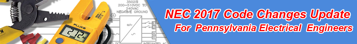 NEC 2017 Code Changes Update Banner