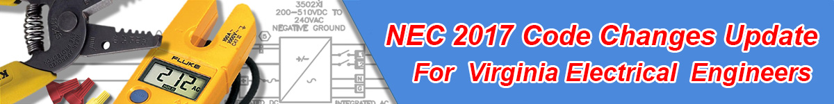 NEC 2017 Code Changes Update Banner