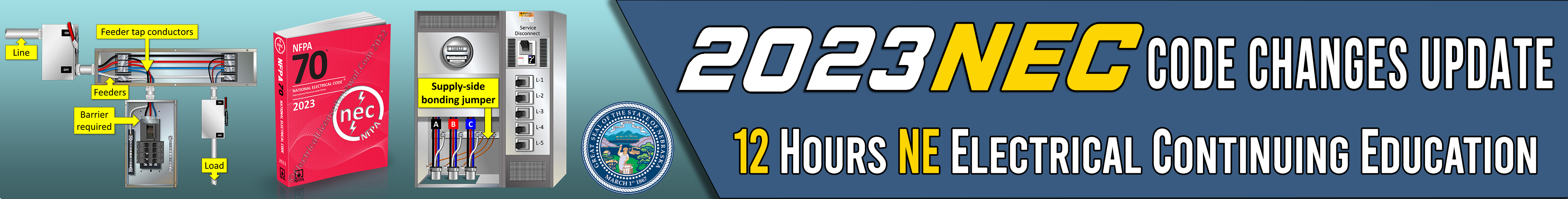2023 NEC Code Changes Update-12 Hours Banner