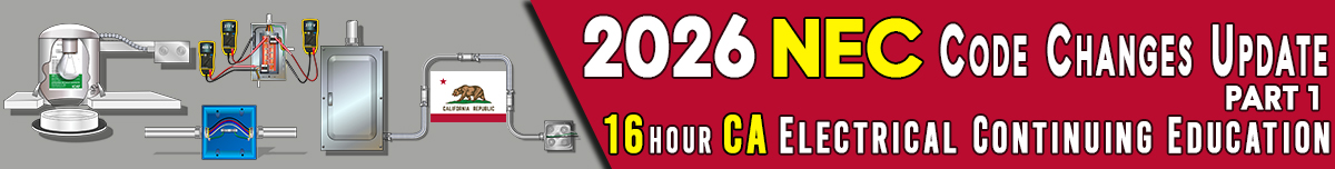NEC 2026 Code Changes Update Part 1 - 16 Hours Banner