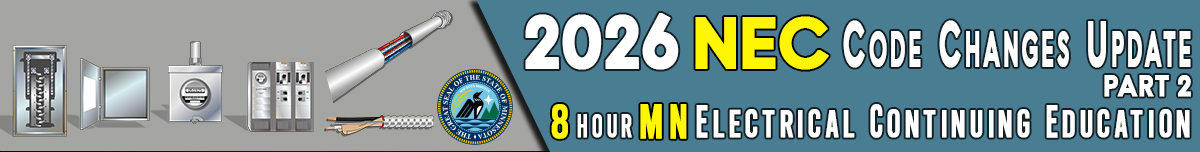 2026 NEC Code Changes Update Part 2 Banner