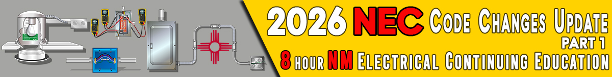 2026 NEC Code Changes Update Part 1 Banner