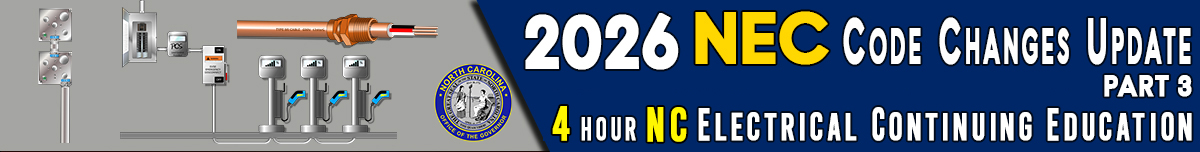 2026 NEC Code Changes Update Part 3 Banner