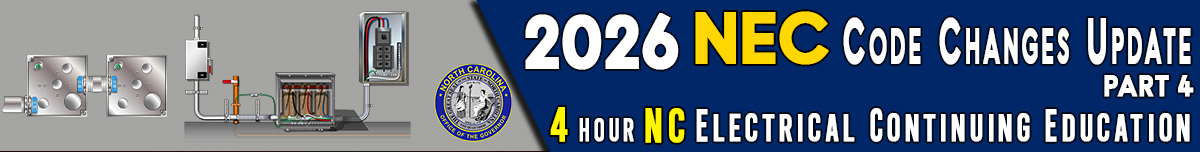 2026 NEC Code Changes Update Part 4 Banner