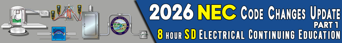 NEC 2026 Code Changes Update Part 1 Course Banner