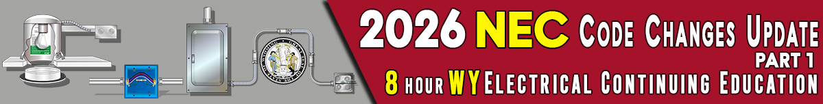 2026 NEC Code Changes Update Part 1 Banner