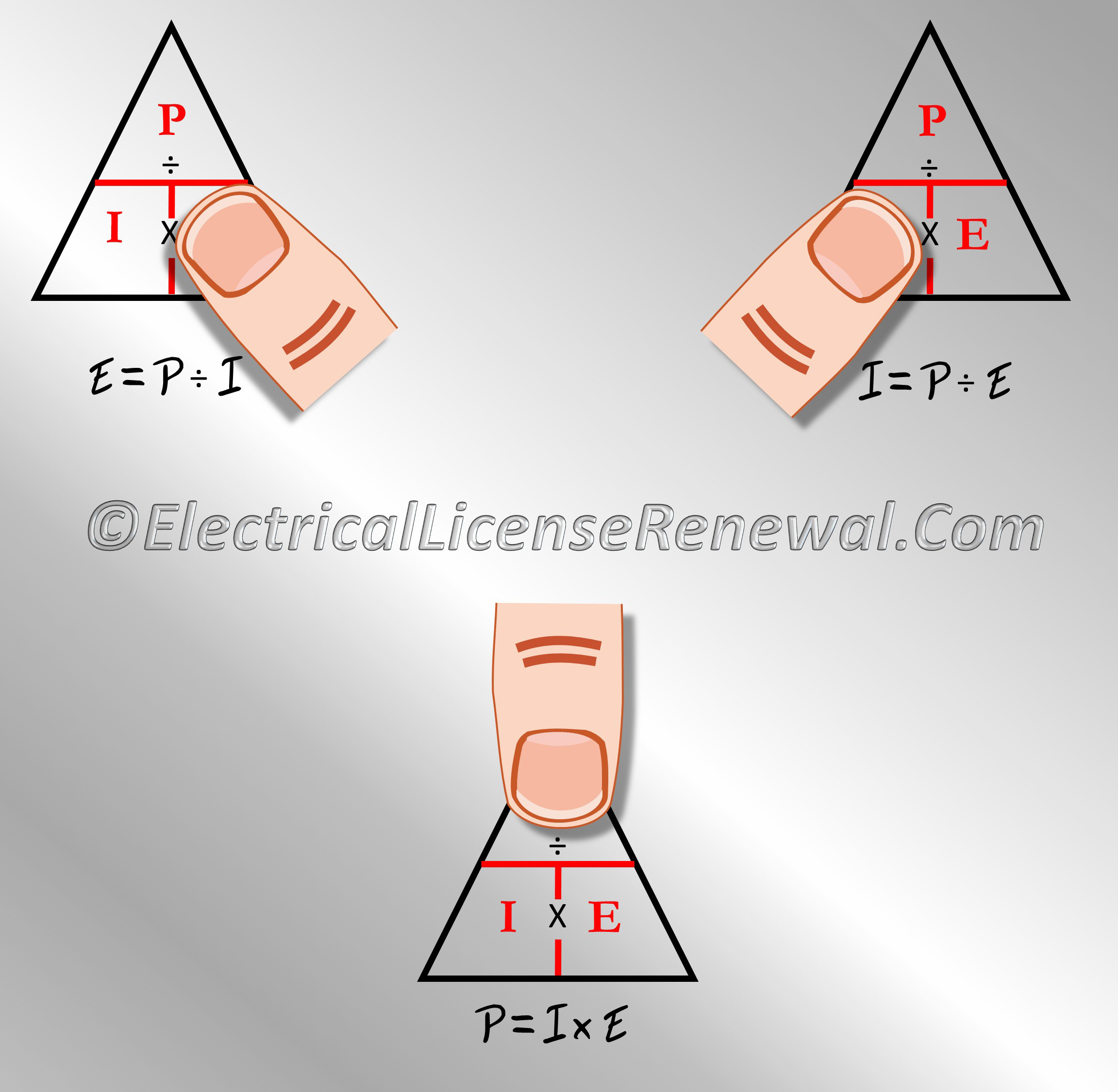 equation of voltage and watts