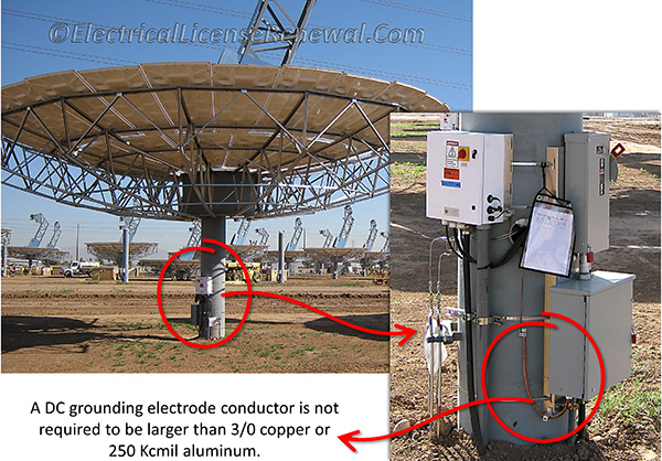 Question: What is serving as the actual grounding electrode in this image?