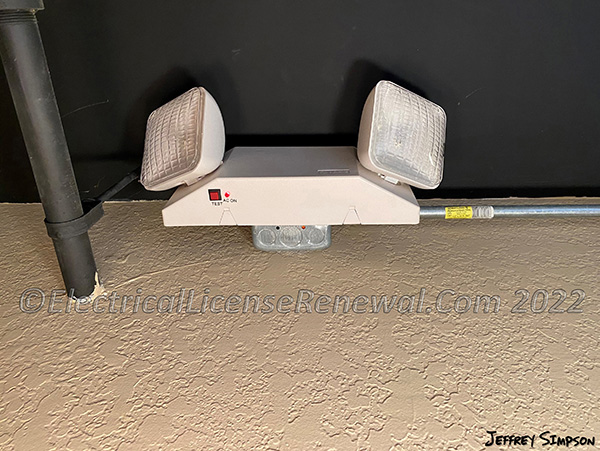 A battery equipped emergency light with a UL 924 relay is an example of Unit equipment.