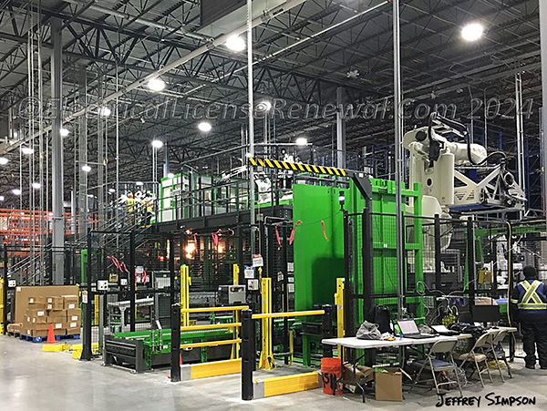 In industrial facilities, a circuit being de-energized may result in an automatic shutdown process that involves moving equipment finishing out the current process.