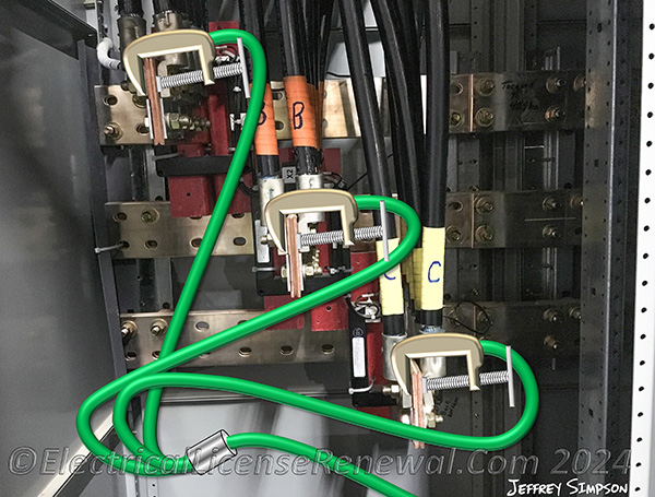 The location, sizing, and application of temporary protective grounding equipment shall be identified as part of the employer’s job planning.