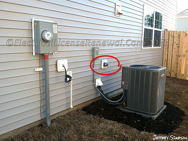 Newer installations will have the required service receptacle. Replacements of existing HVAC equipment on an older home may not.
