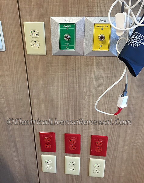 The 14 required receptacles can be single, duplex, or quadruplex type or any combination thereof.