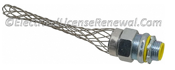 Flexible cords require a device listed for connecting flexible cords and cables to boxes.