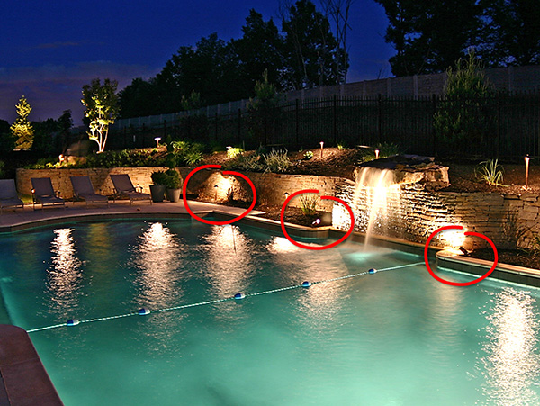 Only specific listed low voltage luminaires are permitted to be installed closer than 5 feet to the pool edge.