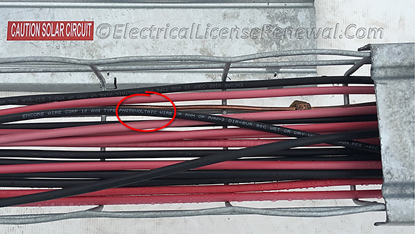Cable trays are commonly used as a wiring method from the PV array to the inverter.