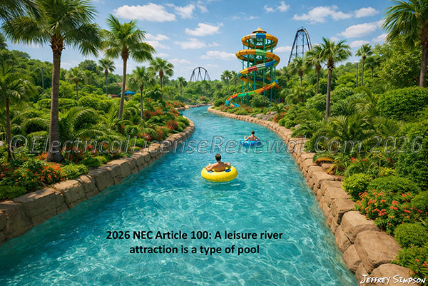 A leisure river attraction is a type of pool.