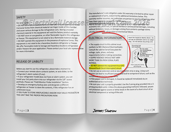 Manufacturer&rsquo;s instructions example.