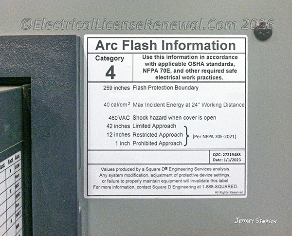 In other than dwelling units, a permanent arc flash marking shall be field or factory applied to service equipment and feeder-supplied equipment, such as switchboards, switchgear, enclosed panelboards, industrial control panels, meter socket enclosures, and motor control centers that are likely to require examination, adjustment, servicing, or maintenance while energized.