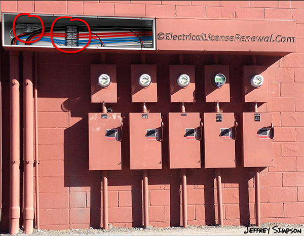 Whether in a wireway or any other box, power distribution blocks installed on the line side of the service equipment shall be listed and marked “suitable for use on the line side of service equipment” or equivalent.