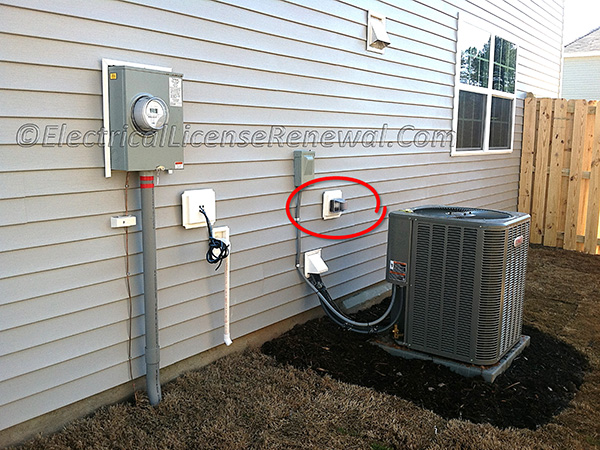 Newer installations will have the required service receptacle. Replacements of existing HVAC equipment on an older home may not.