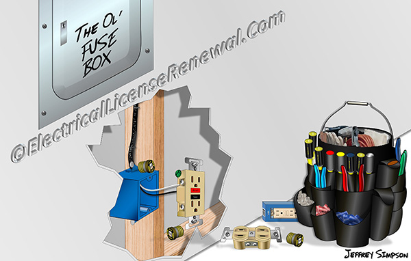 Without changing the old fuse box into a new circuit breaker type panelboard, AFCI protection is difficult to provide when just simply replacing old two-wire receptacles.