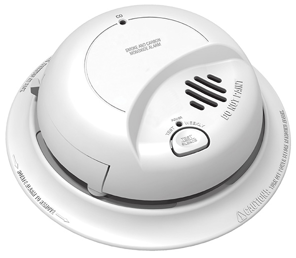 Combination smoke/carbon monoxide alarm.
