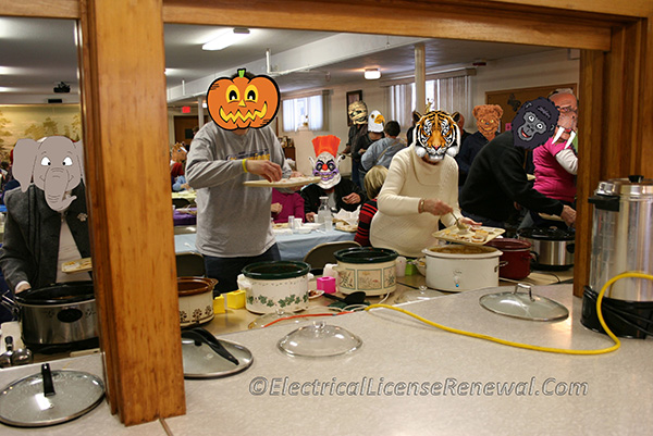 Sunday lunch gatherings at church. Crockpot central.