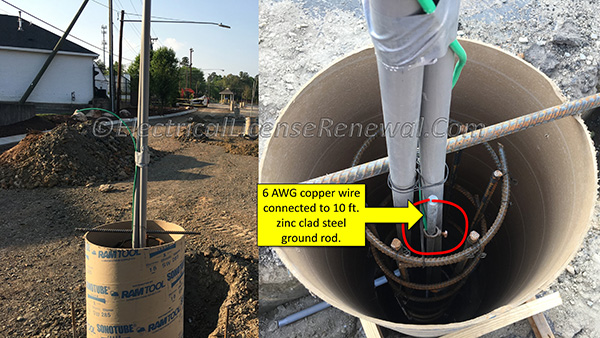 This lighting standard is about to be inspected before the concrete is poured. Will it pass?