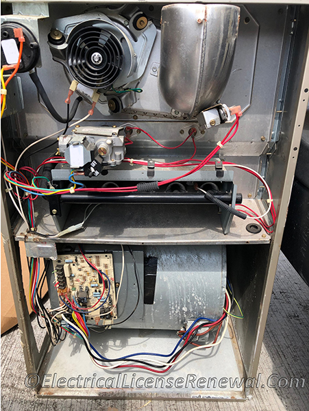 Gas fired furnace.