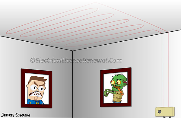 Many of the revisions to Part V of Article 424 were made to clear up the rules on ceiling installed heating cables.