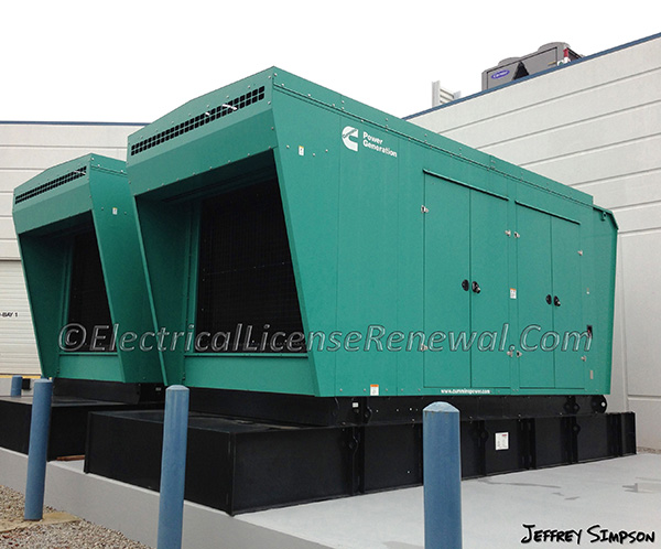 These generators operate in parallel with each other through paralleling gear.