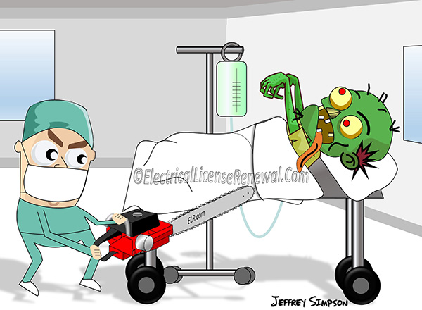 It looks like an invasive procedure might be about to take place.