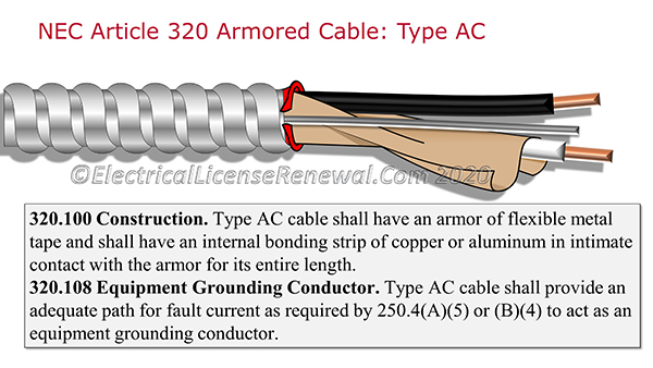 In MA, the 90°C rating of a type AC cable is not permitted to be used for ampacity adjustment and correction calculations.