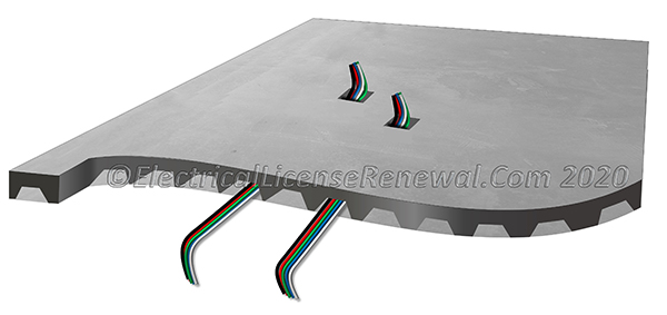 NEC Article 372 covers cellular concrete floor raceways, the hollow spaces in floors constructed of precast cellular concrete slabs, together with suitable metal fittings designed to provide access to the floor cells.