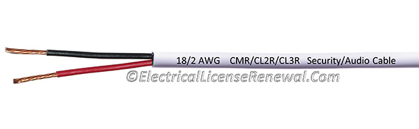 Type CL2R/CL3R cable can be used for both Class 2 and 3 circuits and installed in riser applications (vertical runs penetrating one or more floors and in vertical runs in a shaft).