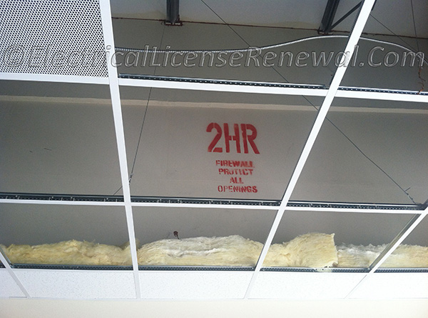 Openings around electrical penetrations into or through fire-resistant-rated walls, partitions, floors, or ceilings shall be firestopped.