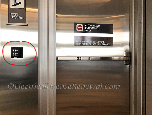 The mechanism that is used to disarm the system shall be reachable within 15 seconds of the entry portal.