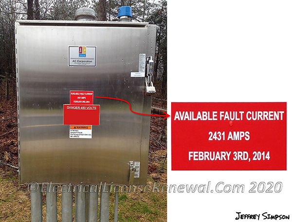 This label provides the AFC and the date of the calculation.