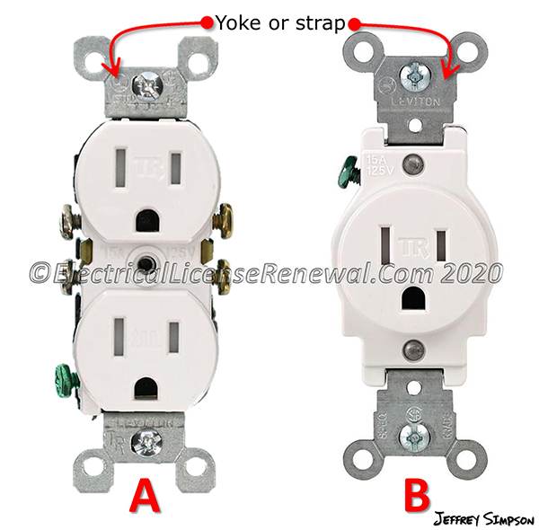 How many total receptacles are shown here?